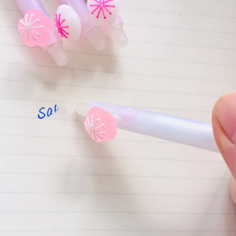 40 шт./лот Sakura Eraserable гелевая ручка Kawaii силикагель Пластик милые ручки для детей девочек Подарки письменные принадлежности канцелярские принадлежности