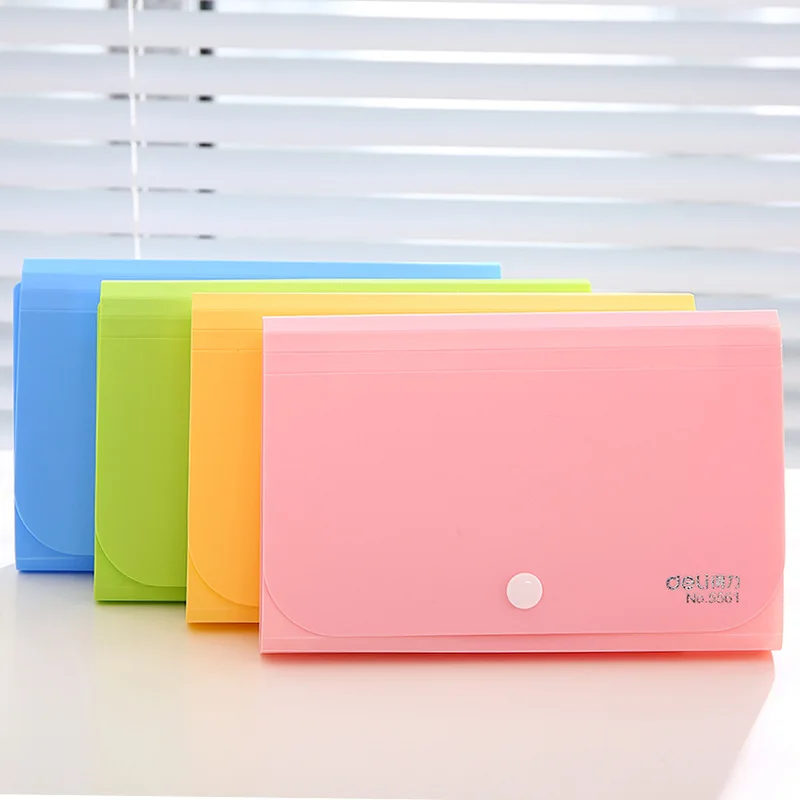 

A6 Expanding Wallet Document Bag File Folder Bill Organizer Bags Business Briefcase Storage Stationery