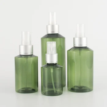

50ml/100ml/15200ml Dark Green Oblique Shoulder Anodized Aluminum Spray Travel Portable Fine Fog Cosmetic Bottle 10PCS/LOT