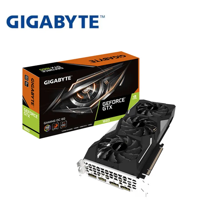 

FULL NEW Gigabyte GTX 1660 GAMING OC 6G Game Agent E-sports Game Desktop Discrete Graphics
