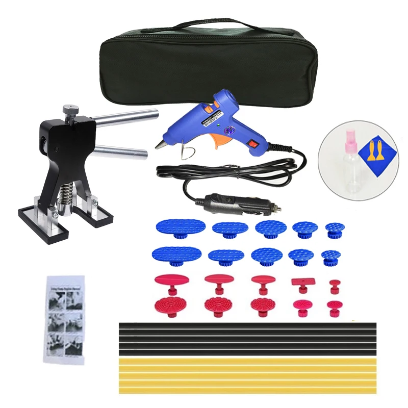 

36Pcs/Set 12V Glue-Gun Metal Dent Lifter Glue Puller Tab Car Body Hail Removal Paintless Car Painless Dent Repair Hail Remova