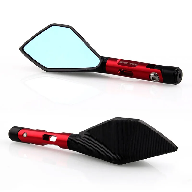 cheap 8mm 10mm CNC Motorcycle Rearview Side Mirrors Street Sports Bike Chopper ruiser