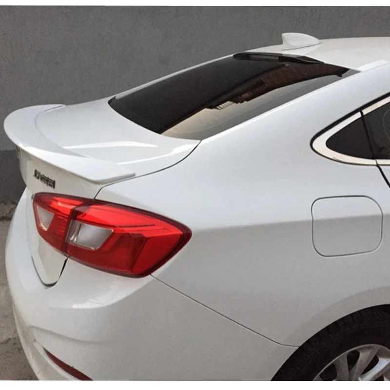 

For 2017 Cruze Spoiler ABS Material Car Rear Wing Primer Color Rear Spoiler For Chevrolet Cruze Spoiler