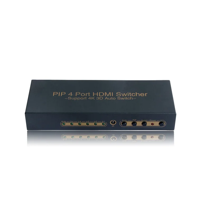 PIP 4 Port HDMI Splitter Switch HDMI V1.4b Swicher Support 4K 3D Auto