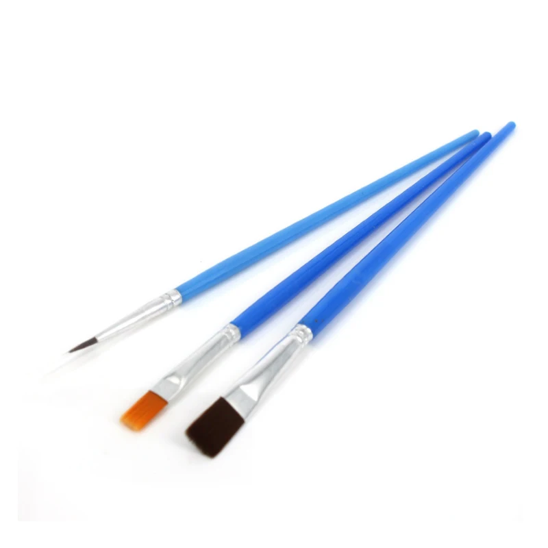 3pcs set Кисти для макияжа для тела, 3 шт., набор для художественной краски, набор кистей для лица, косметические инструменты, вечерние косметические средства на Хэллоуин - Цвет: 3pcs set