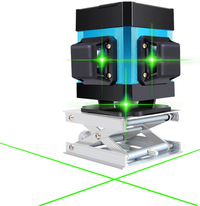 Зеленый свет 12 линия лазерный уровень высокой точности с плоским бликом напольная плитка выравнивающий инструмент наземная линия интеллектуальный пульт дистанционного управления