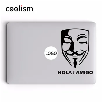 

V-Mask Vinyl Laptop Decal for Apple MacBook Air 13 Sticker Pro Retina 11 12 15 17 inch Creative HP Mac Mi Book Case Skin Decals