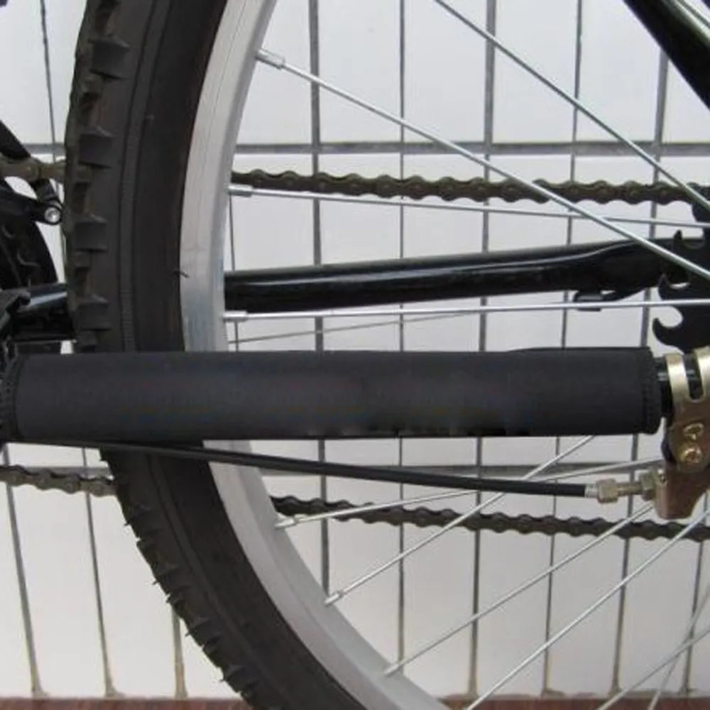 2 х Защитный кожух цепи для велосипеда, защитная накладка на раму из неопрена, черный 7,22