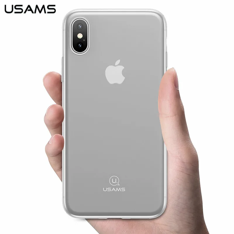 USAMS оригинальный для iPhone XS чехол тонкий US-BH426 J-wing цвет серии TPU Защита Чехол x