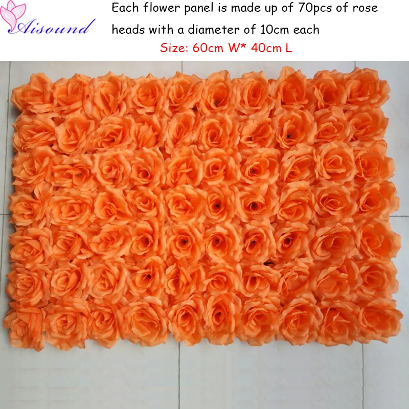 Orange flower walls