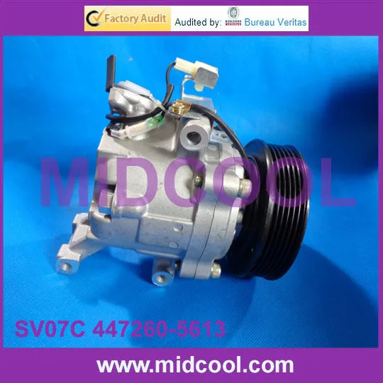 SV07C 447260 5613 4472605613 auto ac air conditioning compressor for Daihatsu Terios Toyota