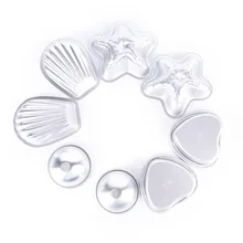 Новинка, 8 шт./4 комплекта, форма в виде гребешка, шар в виде морской звезды, сердце, 3D, форма для бомбы для ванны, алюминиевый шар, форма для бомбы для ванны