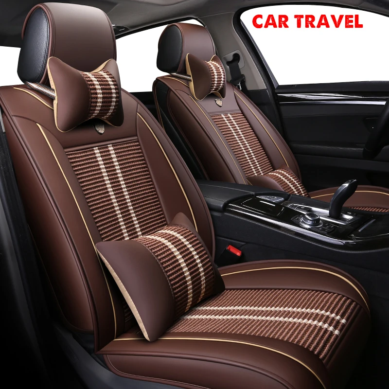 

CAR TRAVEL ice silk Car Seat Covers set for Mazda all models CX-3 mazda 6 3 CX-7 CX-5 626 323 M2 car styling auto accessories