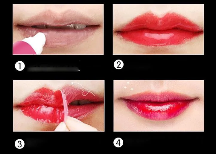 Lábio à Prova Maquiagem de Longa Labiales Batom Água Kit Lipgross Romântico Urso Maquiagem Companheiro Duração Máscara Lábio Matiz 48 Pcs d' 5 Beleza e saúde