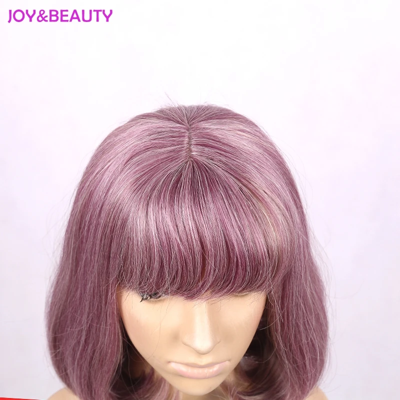 JOY& BEAUTY волосы среднего цвета термостойкие синтетические Короткие Bobo Волосы Парики для женщин perucas Косплей парик 30 см
