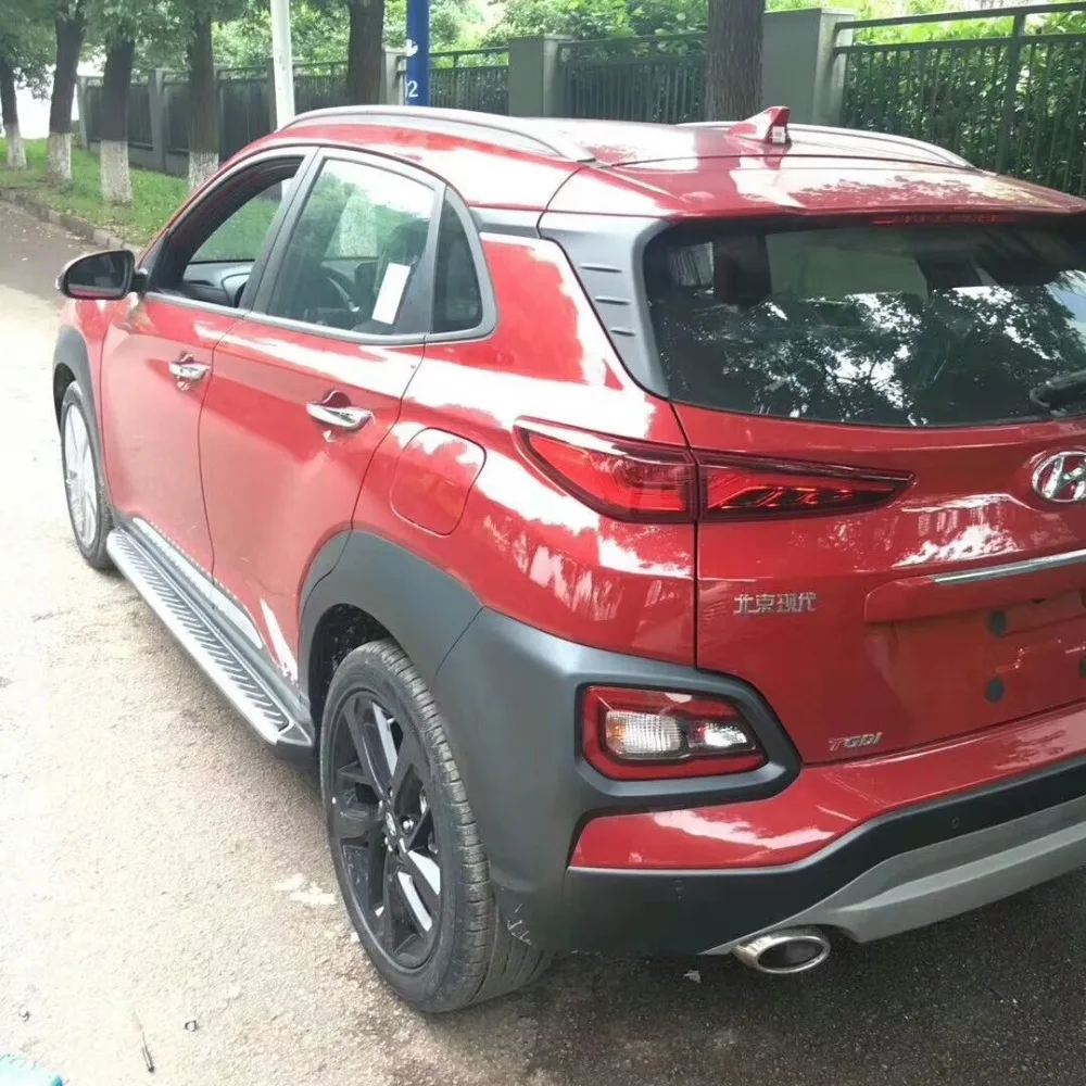 Алюминий Фирменная Новинка шаг в сторону подходит для hyundai Kona бег доска nerf бар педаль