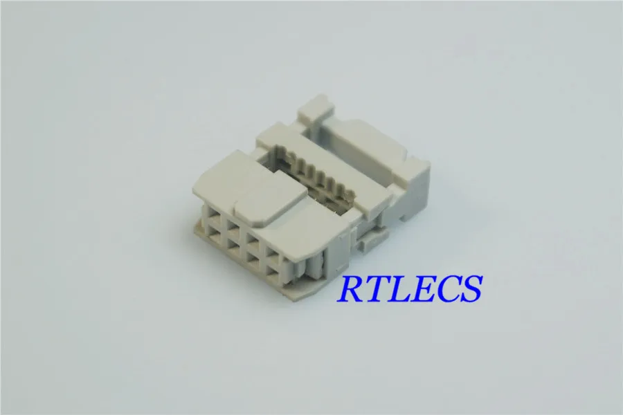 

40pcs 0.100" 2.54mm Pitch 2x4 Pin 8 Position IDC Female Header Socket Box Header Socket Flat Cable 0.05"connector Grey