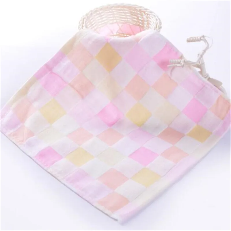 Мягкий хлопковый Детский носовой платок, полотенце для младенцев, полотенце для новорожденных, полотенце для младенцев, детское полотенце для кормления - Цвет: pink