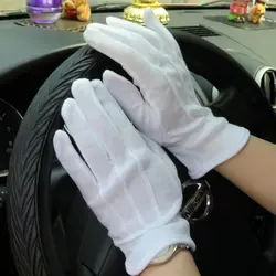 Весенние и летние мужские солнцезащитные 100% хлопковые нескользящие перчатки мужские и женские тонкие белые водительские этикеты перчатки