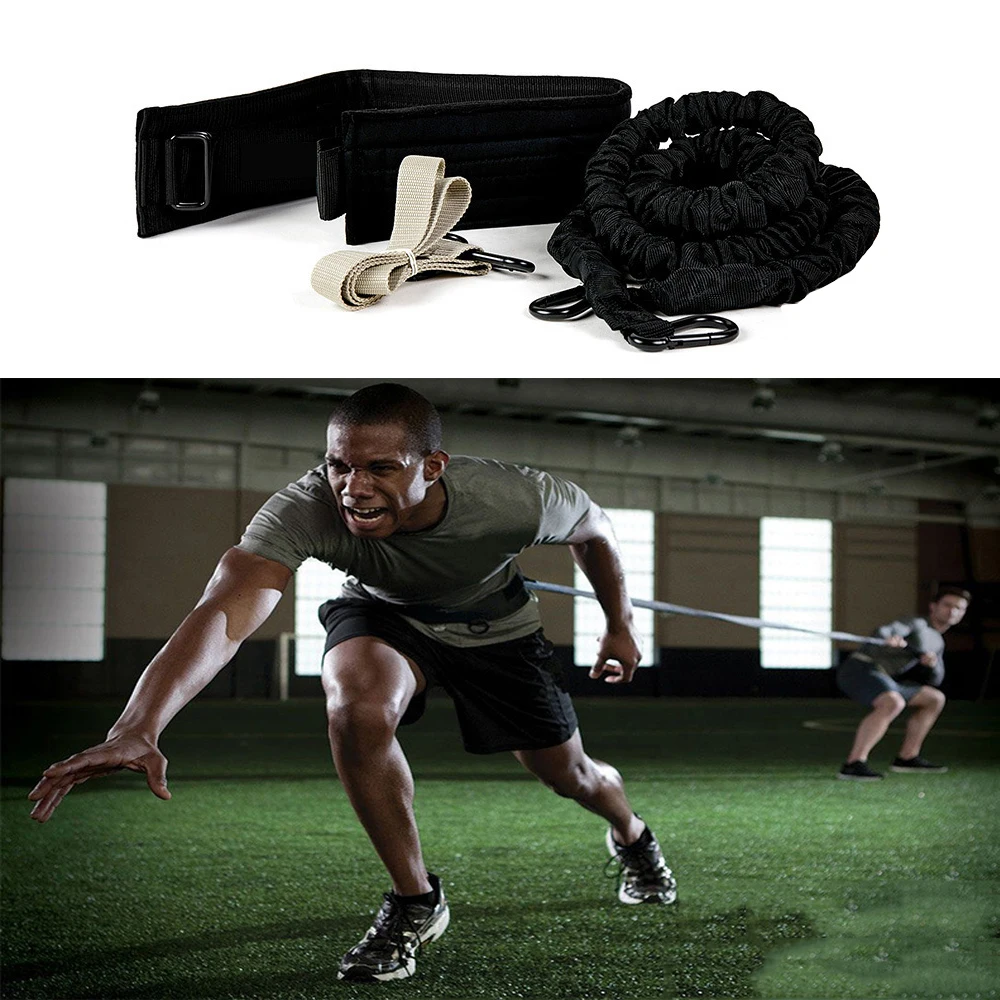 

Elastic 360 Resistance Bungee Band Running Training Cross Athletes Fit Pull Rope Training Suit Resistance Traniner Bands