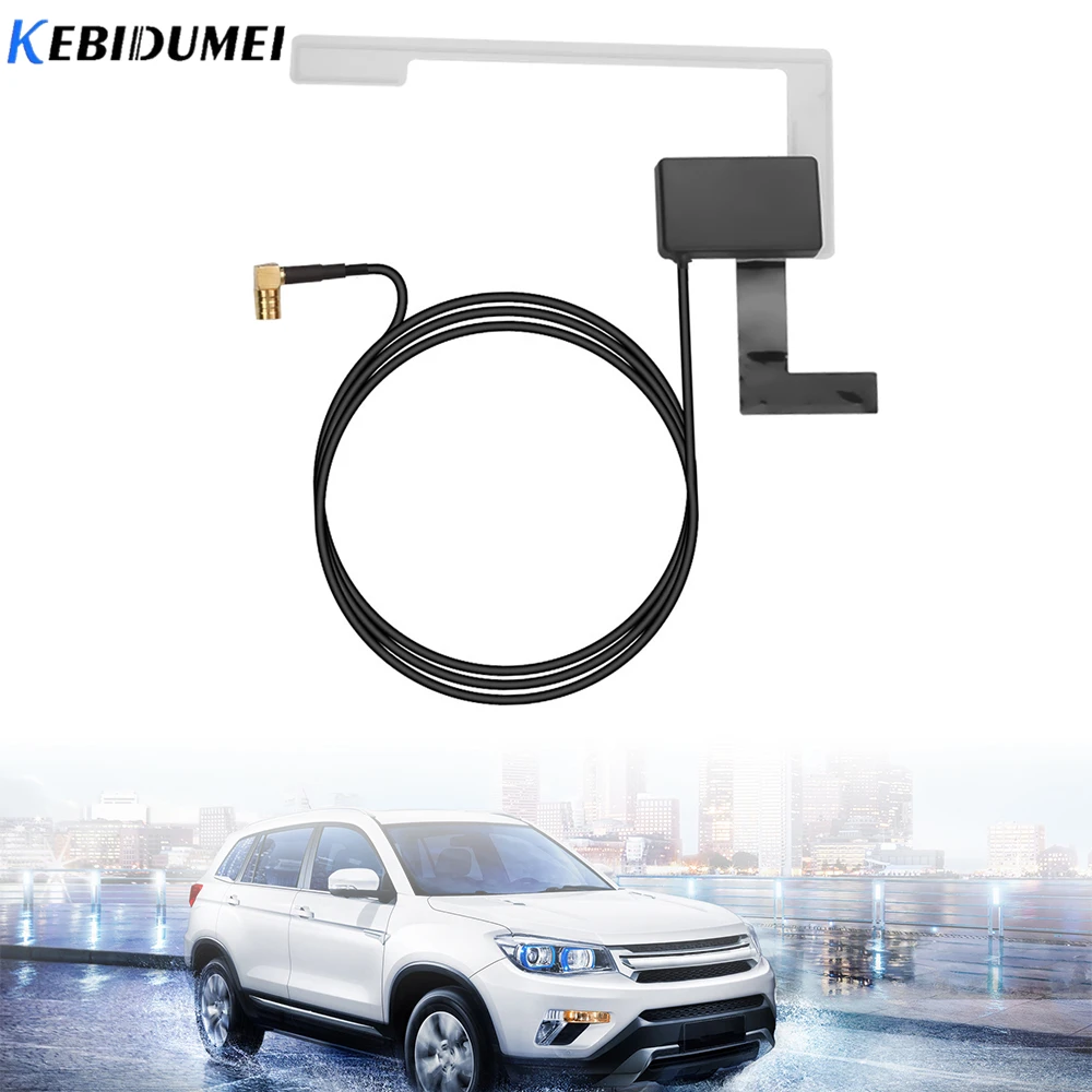 KEBIDUMEI DAB Антенна SMB интерфейс Автомобильная цифровая активная антенна для радио