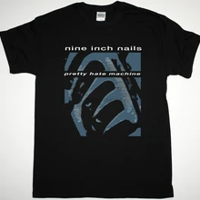 NINE INCH гвозди PRETTY HATE MACHINE 1989 Нин Трент Резнор Новая Черная футболка с принтом мужские короткий рукав Горячая Топ Футболка