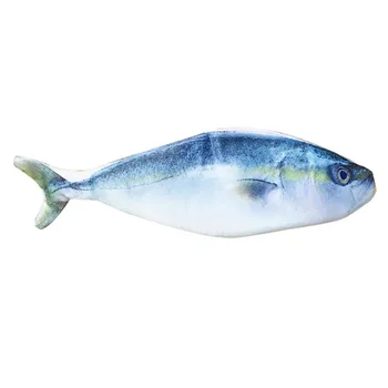 

Fish shaped pencil bag pencil case box fish school pen case originality School creative gifts (Blue)