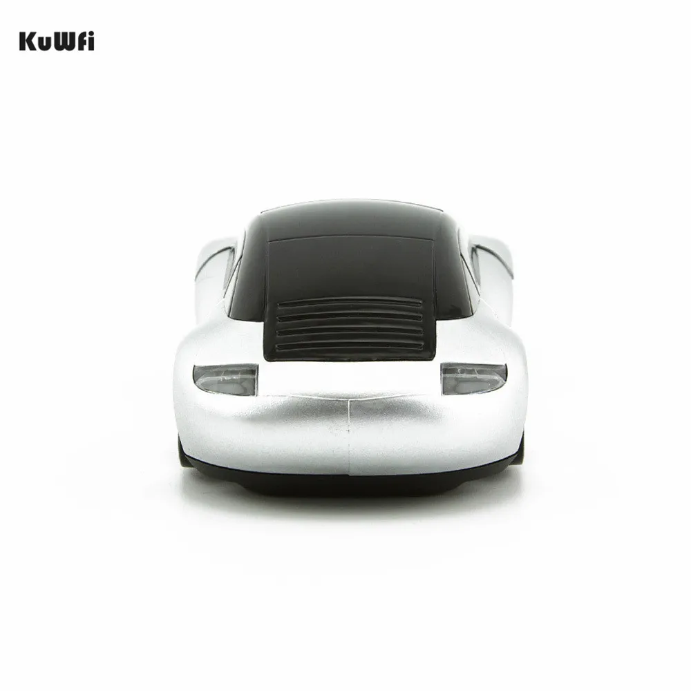 Беспроводная игровая мышь KuWFi 1600 dpi 2 4 ГГц компьютерная мышка в форме автомобиля с
