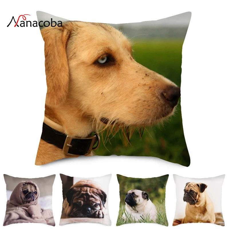 

Nanacoba Animal Dachshund Cushion Cover Dog for children Decorative Pillow Covers for Sofa Pillow Case Bull Terrier Almofadas