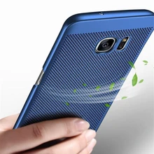 Чехол для samsung Galaxy A3 A5 A7 J3 J5 J7 премьер-охлаждающий чехол s S7 край S8 S9 плюс тонкий 360 чехол на заднюю панель телефона Капа