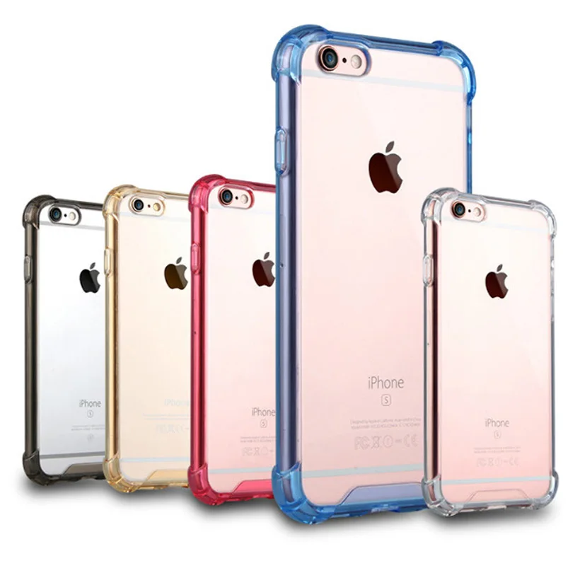 

Shockproof Armor Clear Case For iPhone X 8 7 6 6s Plus 5 5s SE Transparent Hard PC Protection Phone Cases Back Cover Capa
