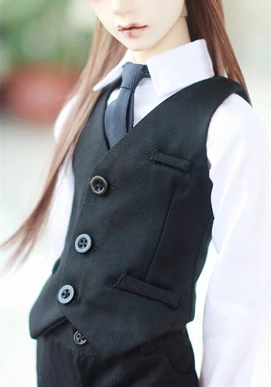 Жилет для куклы BJD черный жилет в западном стиле 1/3 1/4 SD DD MDD MSD SD17 дядя SSDF аксессуары