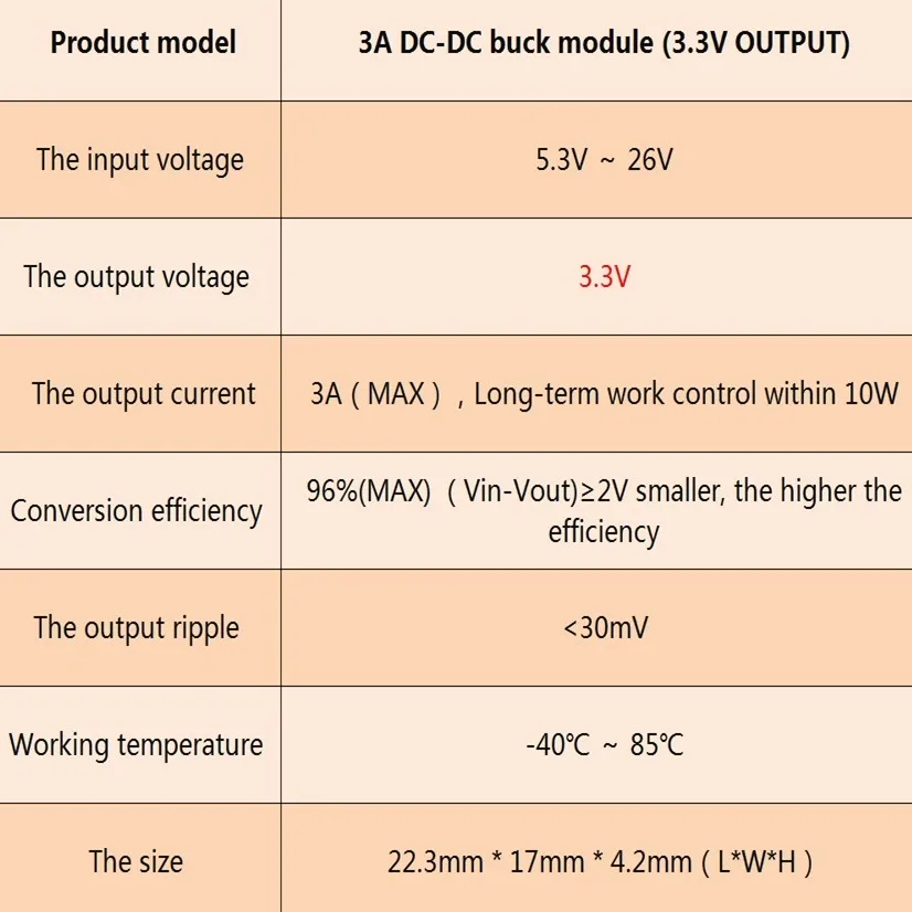 Arduino Power Supply Module 3A output 24V/12V to 5V 3.3v Buck Converter ...