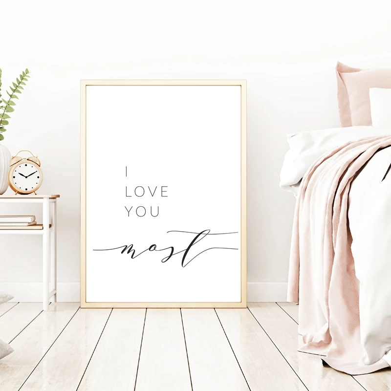 Above Bed Quote Poster Home Decor
