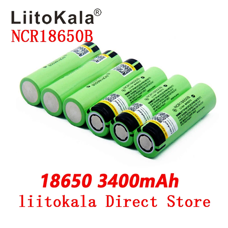 Аккумуляторная батарейка LiitoKala NCR18650B|li-ion battery|battery 3.7vbattery 18650 3400mah | АлиЭкспресс - Топ товаров с Али