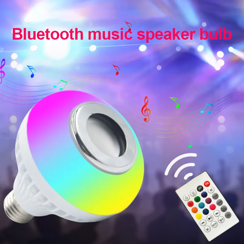 Цвет меняющийся светодиодный светильник лампочка Смарт Bluetooth музыка светильник Светодиодная лампа для дома этап JA55