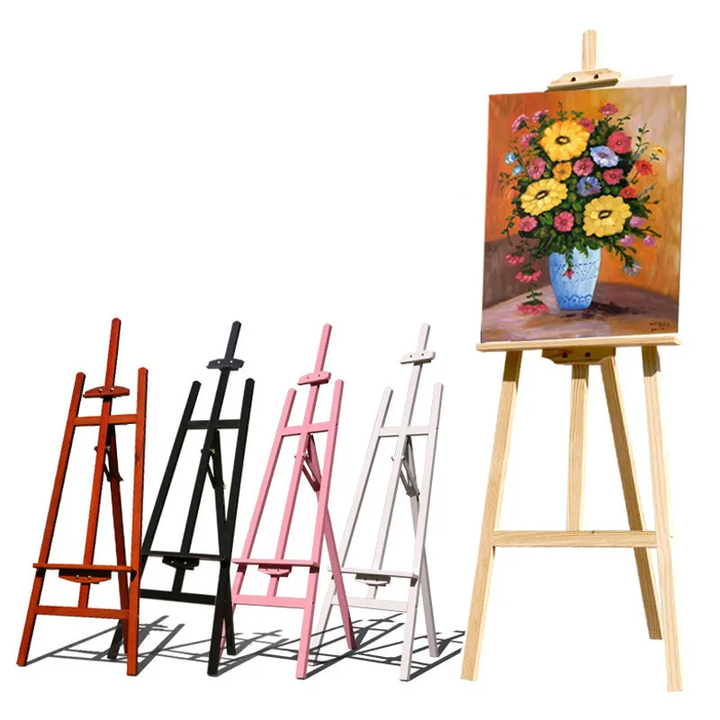 Painting Easel Caballete Pintura High Quality Wood Oil Sketch Watercolor  Drawing Easel Poster Display Stand Gallery