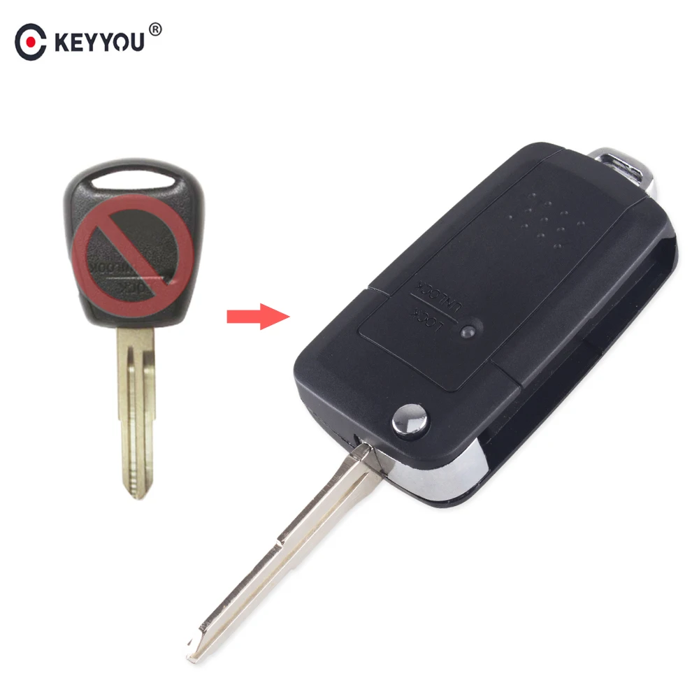 Чехол для ключей KEYYOU 1 кнопка Hyundai H1 Getz Accent Kia Rio Picanto Carens модифицированный откидной