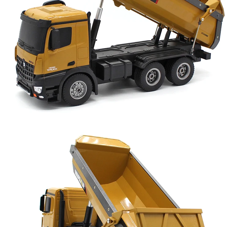 HUINA Toys 1573 573 1/14 10CH Alloy RC Dump Trucks Engineering