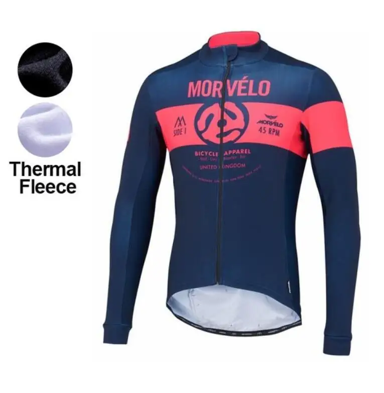 morvelo Велоспорт Джерси зимний длинный велосипед тепловой флис Ropa Roupa De Ciclismo Invierno Mujer Mtb Одежда - Цвет: as picture