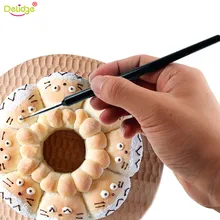 Delidge 3 шт./набор, кисть для тонкой краски, Пластиковая форма для помадки, ручка для украшения торта, кухонные инструменты для выпечки