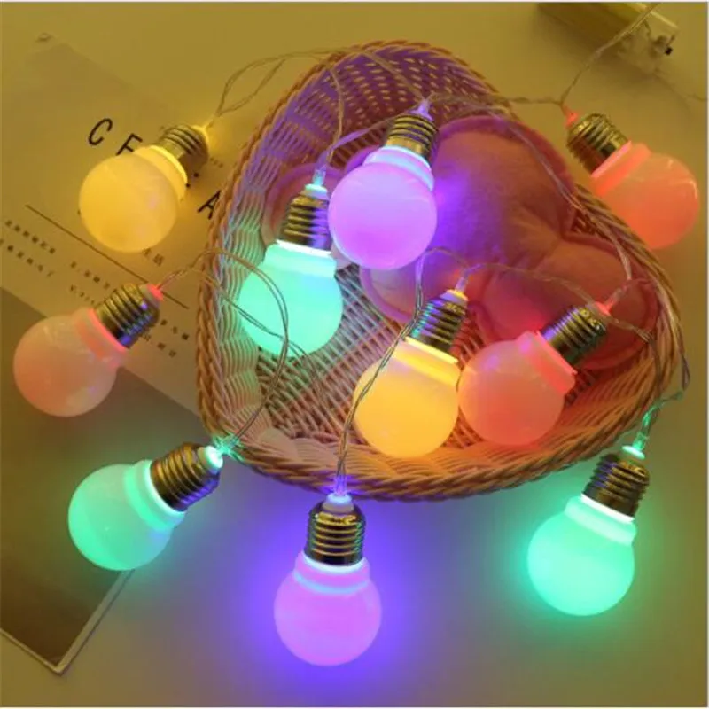 New 1.5M 3M AA Battery Operated Led String Lights Bulb Shape Flexible