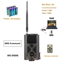 16MP 1080 P охотничья камера 3g сеть MMS SMTP/SMS и широкоугольная камеры дикой природы Suntek HC550G