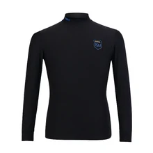 PGM футболка для гольфа теплая обтягивающая высокоэластичная Антистатическая блузка для мужчин гольф нижнее белье с цвет черный, белый, серый Размер m-xxl