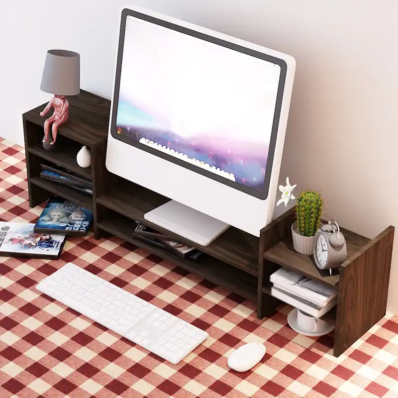 High Quality Computer Keyboard Shelf Monitor Desktop Storage Rack