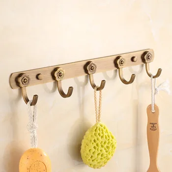 

Bronze Vintage wall hook Wall Mounted coat hanger Clothes Coat Hat Bag hooks for hanging home organizer bathroom accessories