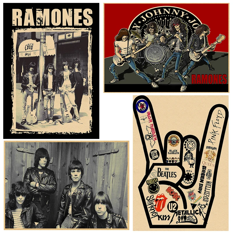

Ramones Rock Music Posters Vintage Poster Home Decor Kraft paper/Cafe/Bar poster/ Retro Poster 30x21cm