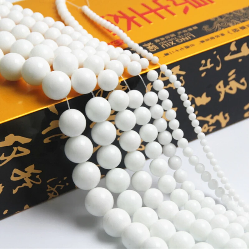 

4-14mm Natural Smooth Round loose stone Beads For Jewelry Making DIY Spacer Stone Beads Necklace Bracelet