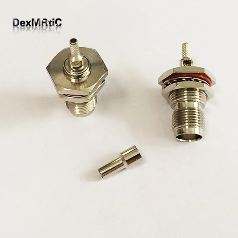 TNC female bulkhead connector