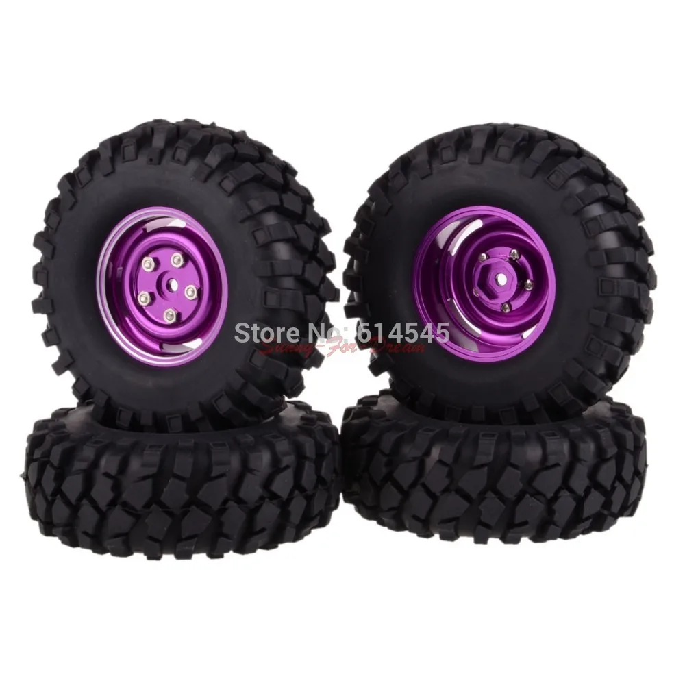 

4PCS RC 1/10 Climbing Rock Crawler Metal Wheel Rim & 108 mm Tyre,Tires 104P-7032